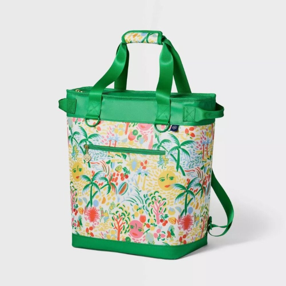 NWT Vacation Backpack Tote Cooler Yellow/Green - Roller Rabbit x Target